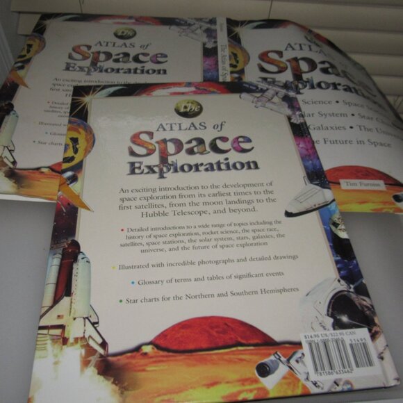 Atlas of Space Exploration by Tim Furniss Hardcover Illustrated Astronomy Book - Picture 7 of 7